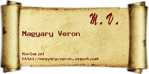 Magyary Veron névjegykártya